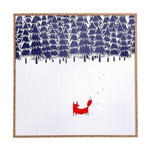 Deny Designs Robert Farkas, Alone in The Forest, Framed Wall Art, Small